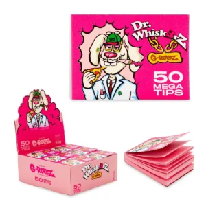 G-Rollz Dr. Whiskerz Pink Mega Tips 4×5,5cm – 50 Tips Booklet