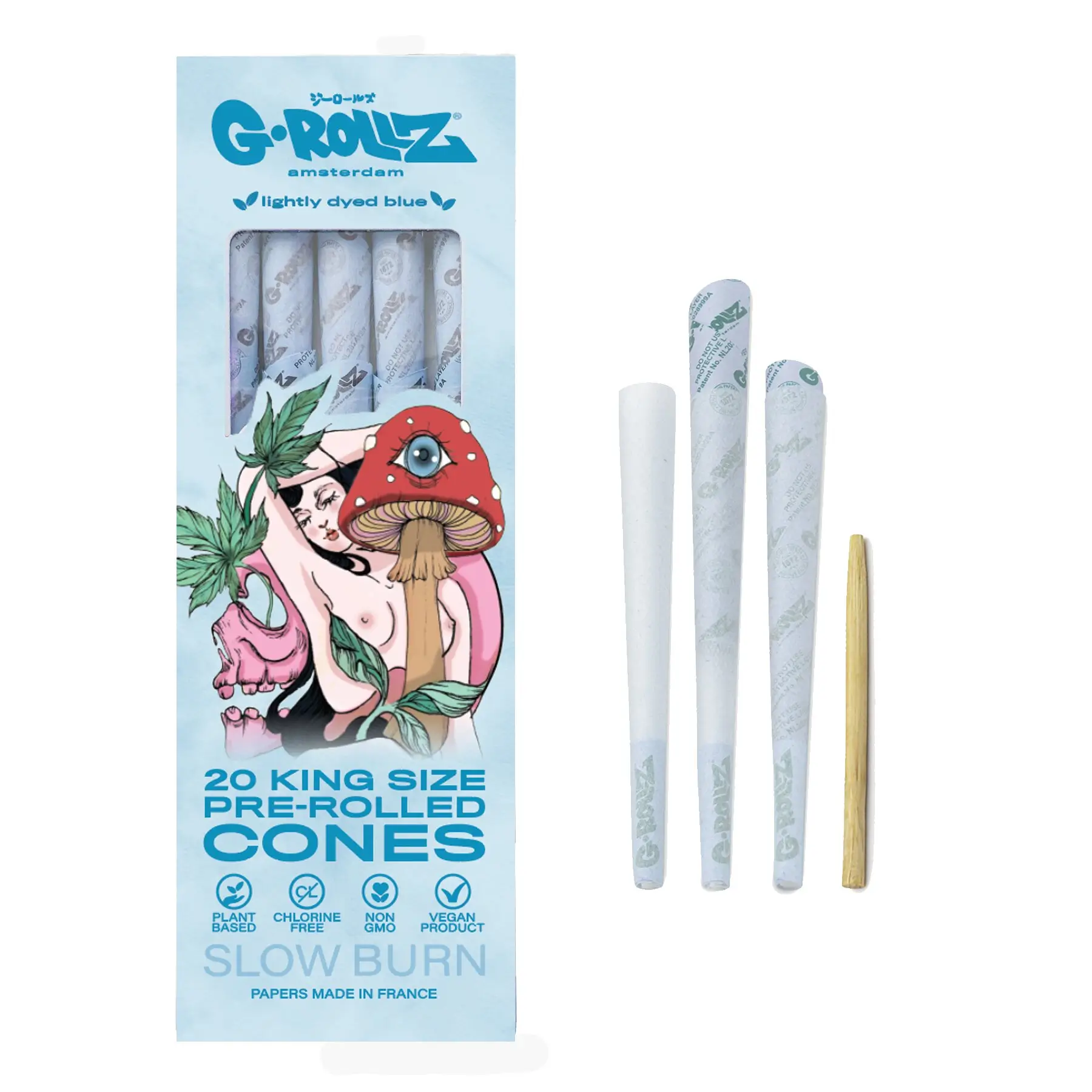 G Rollz – Collector Naked Shroom Blue – Pre Rolled KS – 20er Pack