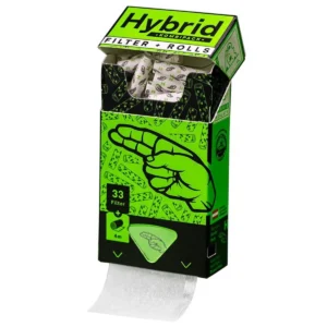 Hybrid Supreme Aktivkohlefilter 33 Stück weiß Ø 6,4 mm mit 4m Endlospaper