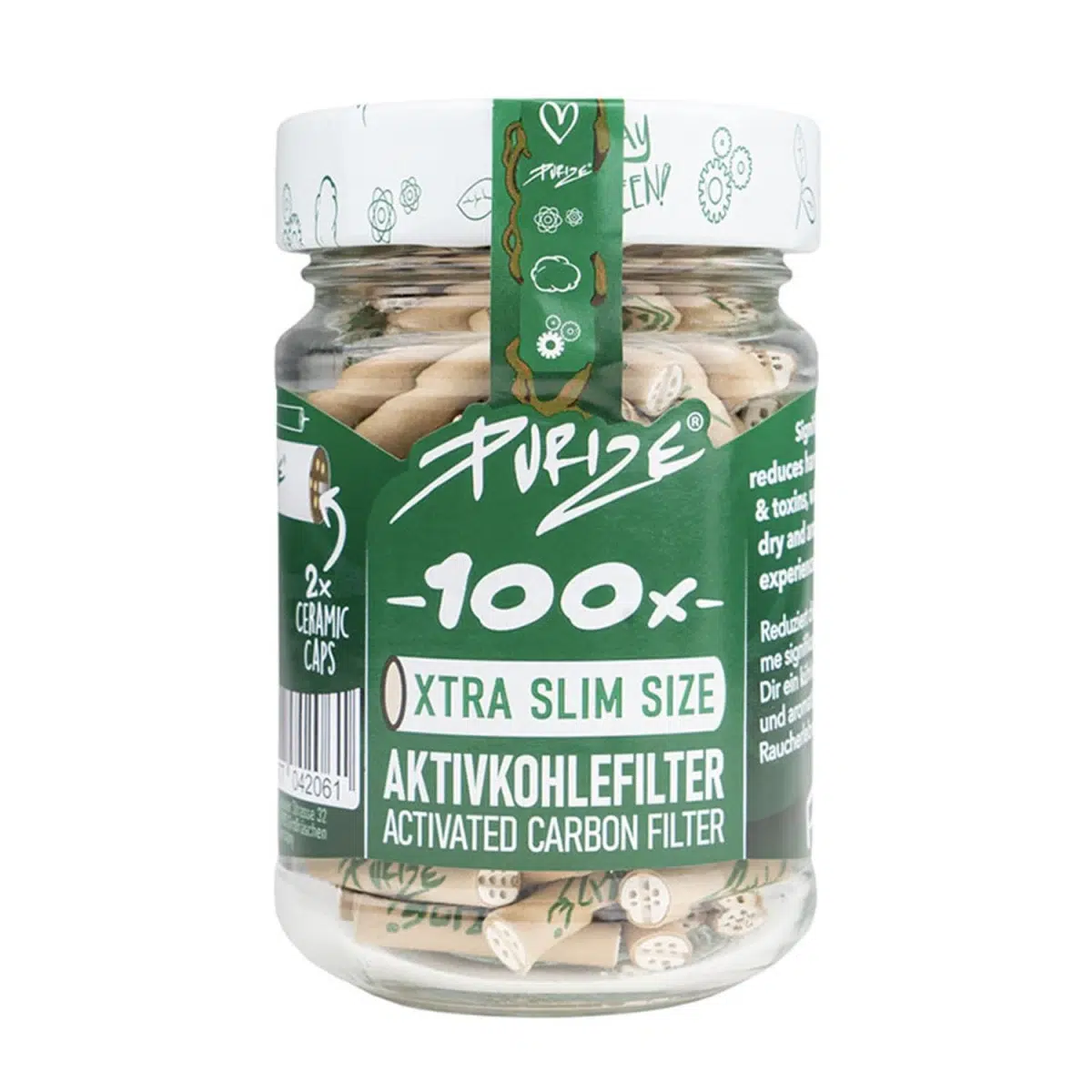 PURIZE Aktivkohlefilter XTRA Slim 6mm Organic 2