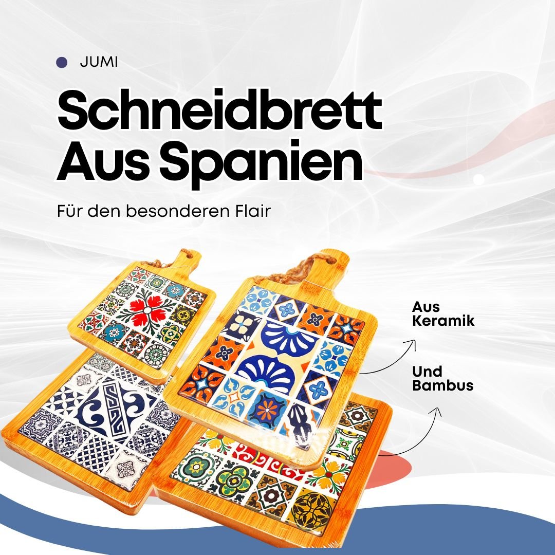 Schneidbrett aus Keramik und Bambus
