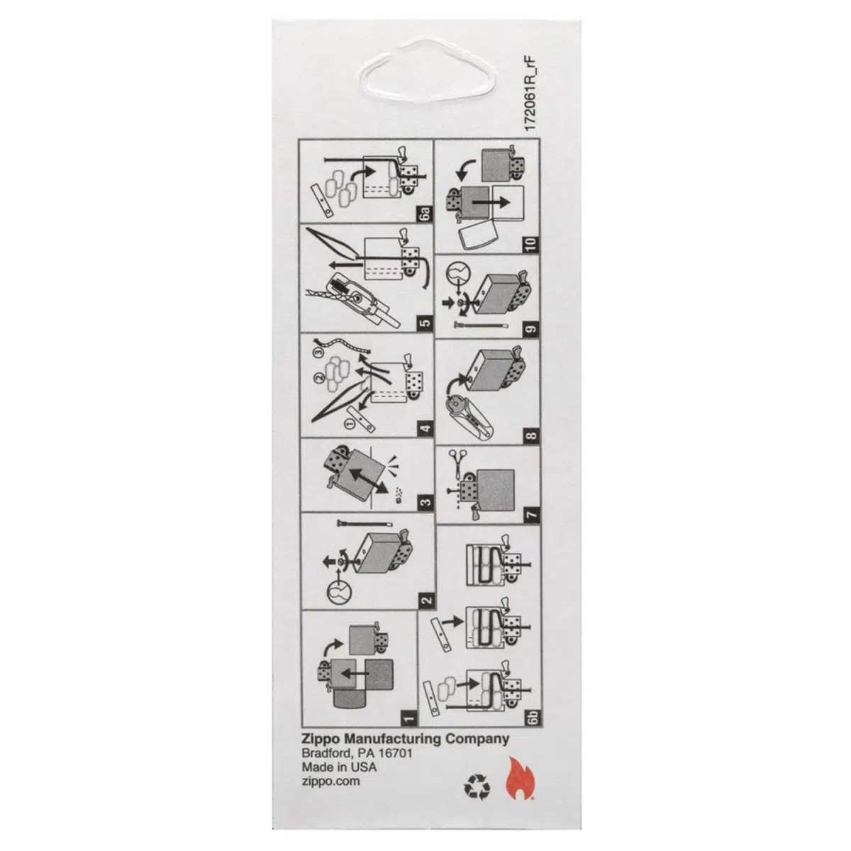 Zippo Ersatzdocht 2425G Wick Card Single Unit 2