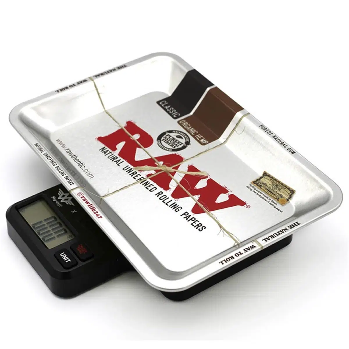 RAW Rolling Tray Digitalwaage 1000g 0
