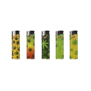 Feuerzeug Rasta Leaves mit zufälliger Motivauswahl