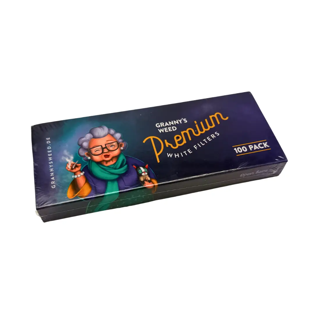 Grannys Weed Aktivkohlefilter Premium 7mm weiß vegan