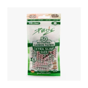 PURIZE Aktivkohlefilter XTRA Slim Size 6mm XMAS Weihnachts-Edition 50 Stück