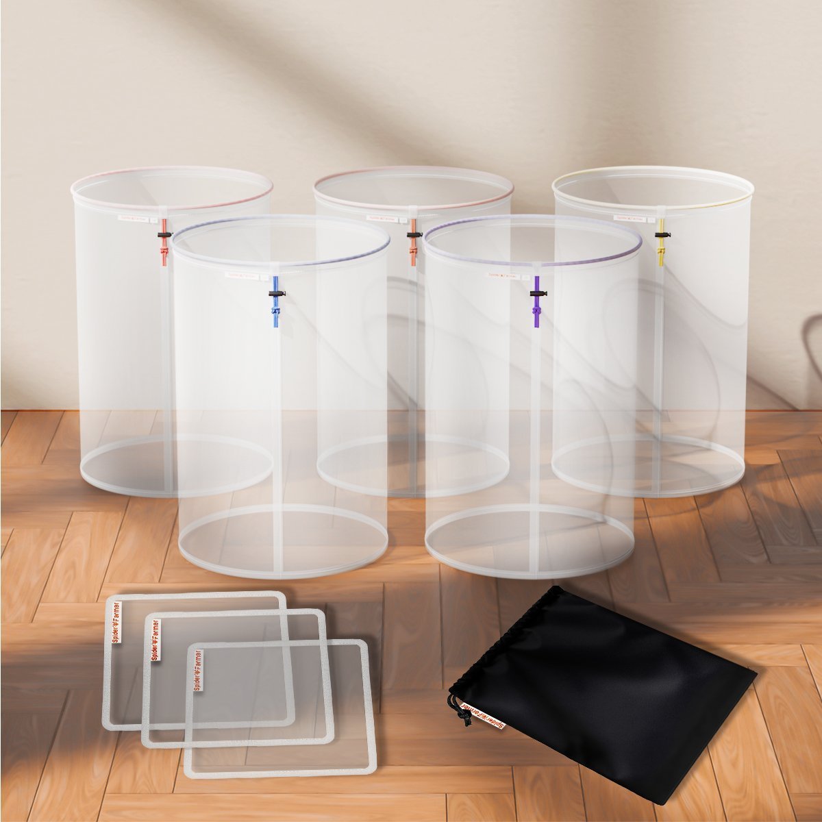 Spider Farmer 5er Pack wiederverwendbare Filterbeutel aus Netzgewebe mit je 5 Gallonen 25–220 Micron