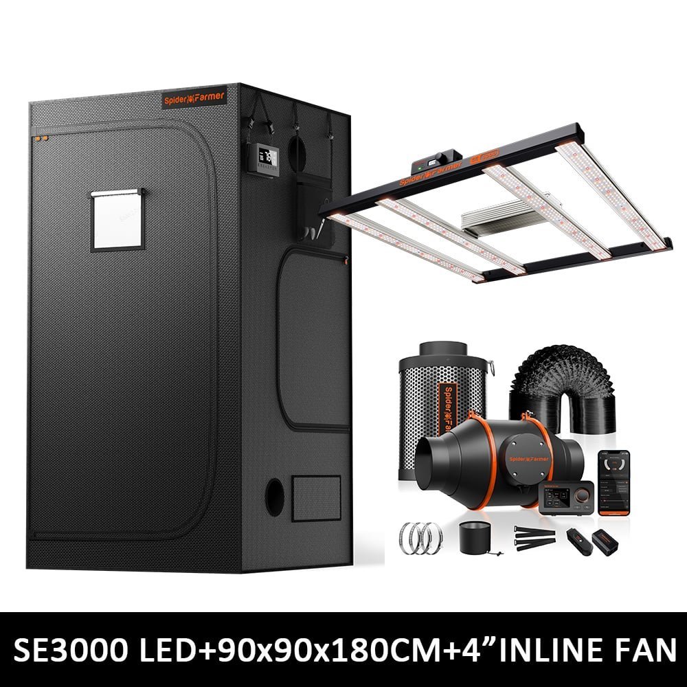 Spider Farmer 90 x 90 x 180 cm Growzelt Kit SE3000
