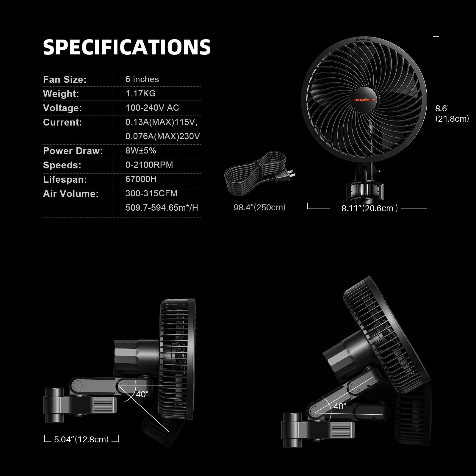 Spider Farmer Automatisiertes Growbox Komplettset – 150×150×200cm für 9 Pflanzen G1000W 9