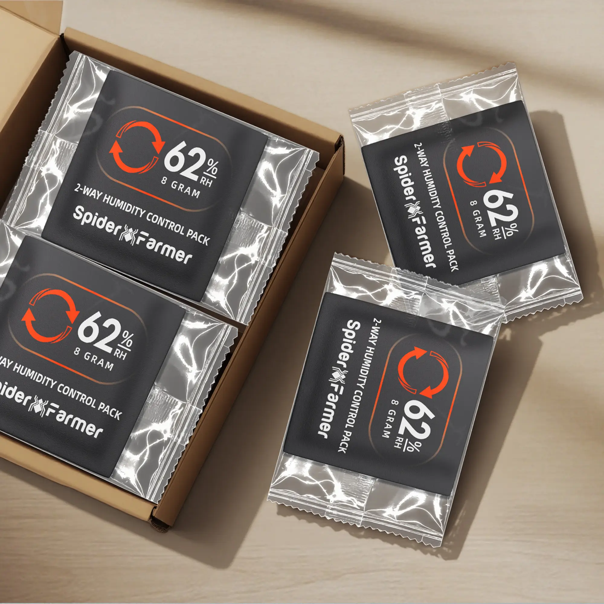 Spider Farmer Feuchtigkeitsregler 62% 8g, 10 Stück – Bild 3
