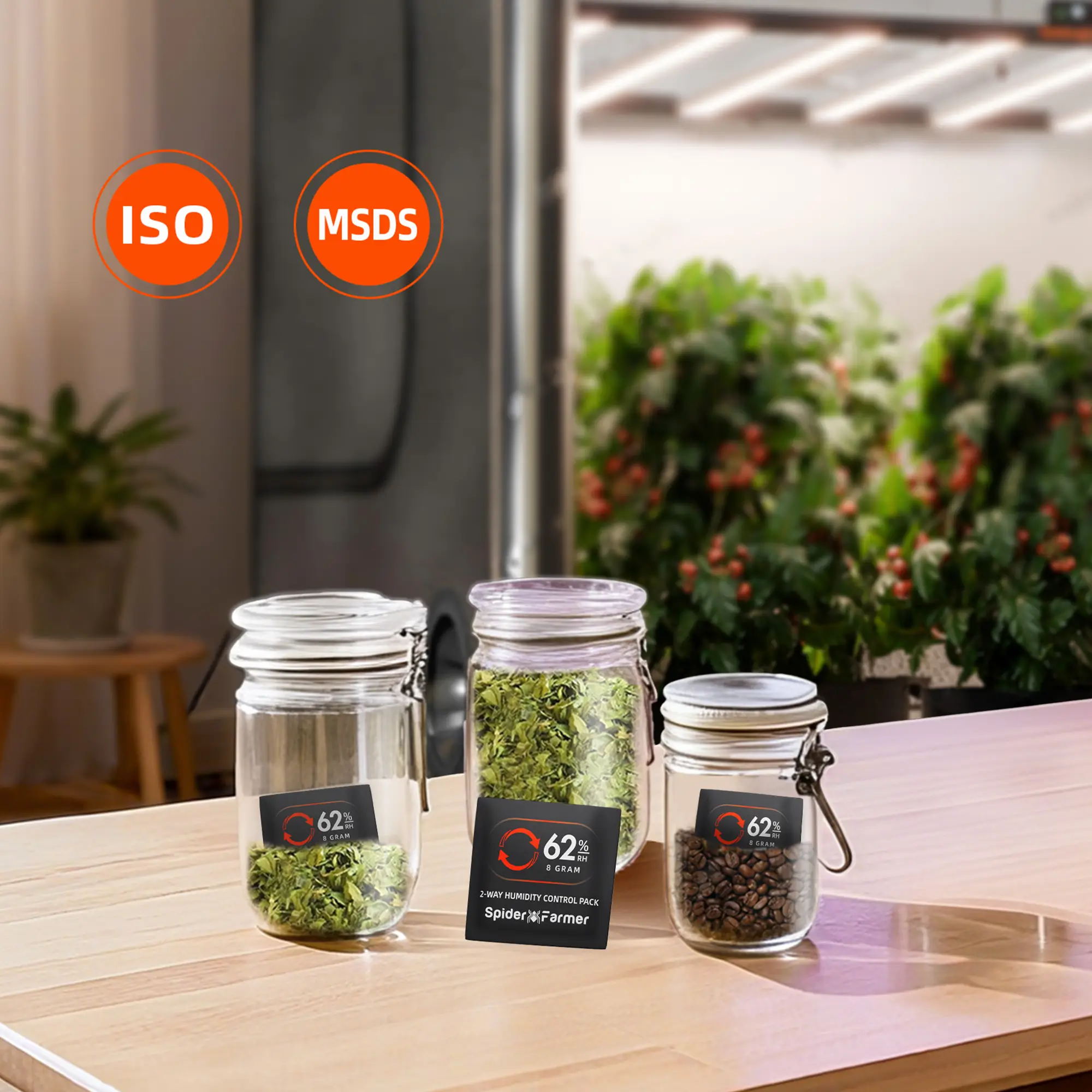 Spider Farmer Feuchtigkeitsregler 62% 8g, 10 Stück – Bild 8