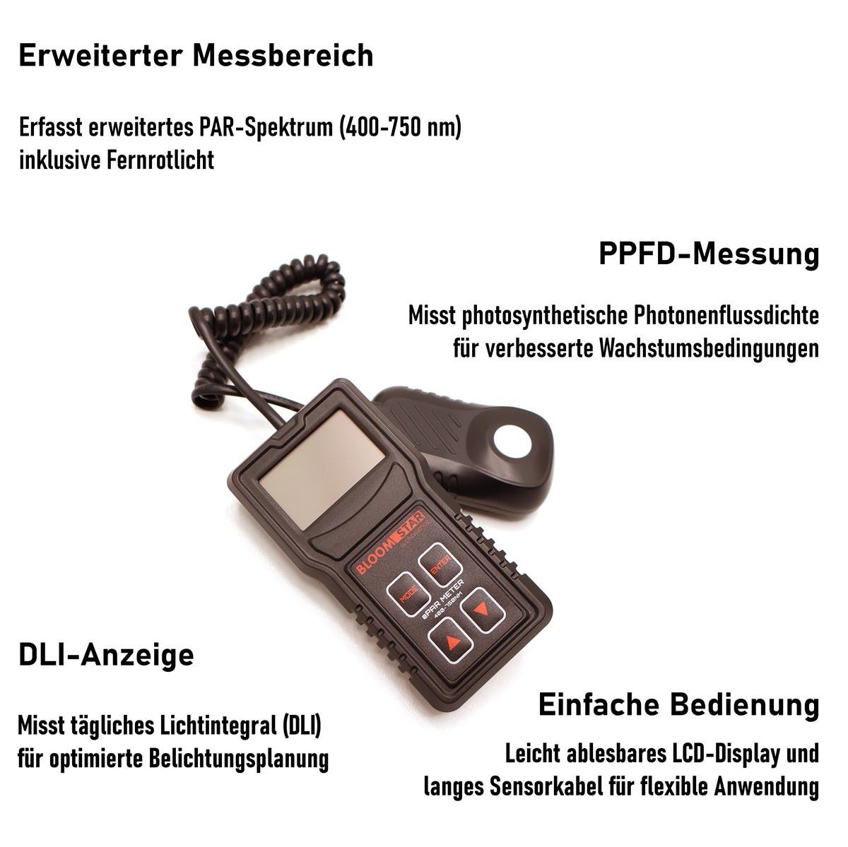 Bloomstar ePAR Meter 400-750 nm DLI – Bild 2