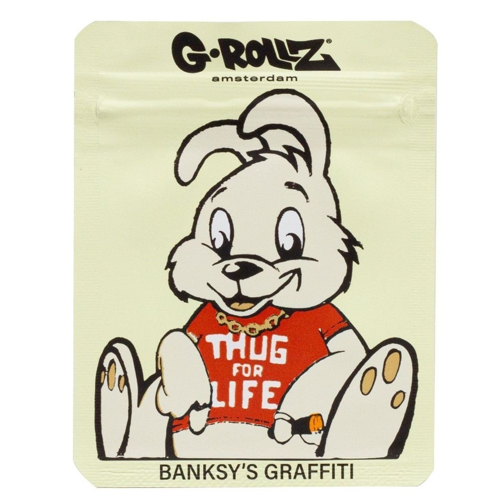 G-Rollz Thug Life geruchssichere Mylar Bags 64x64mm - 50 Stück – Bild 2