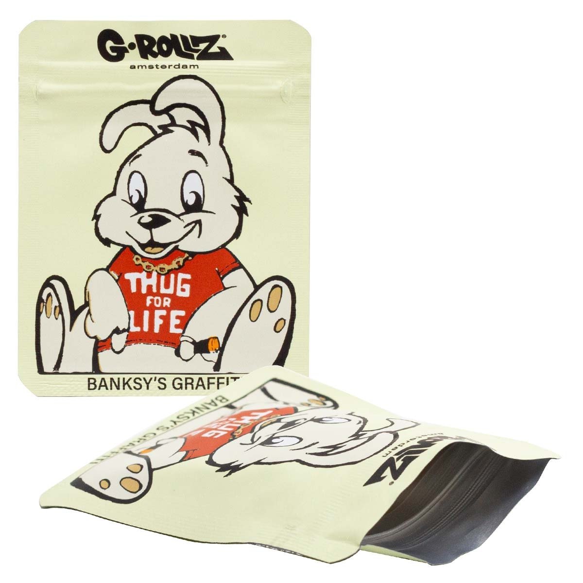 G-Rollz Thug Life geruchssichere Mylar Bags 64x64mm - 50 Stück