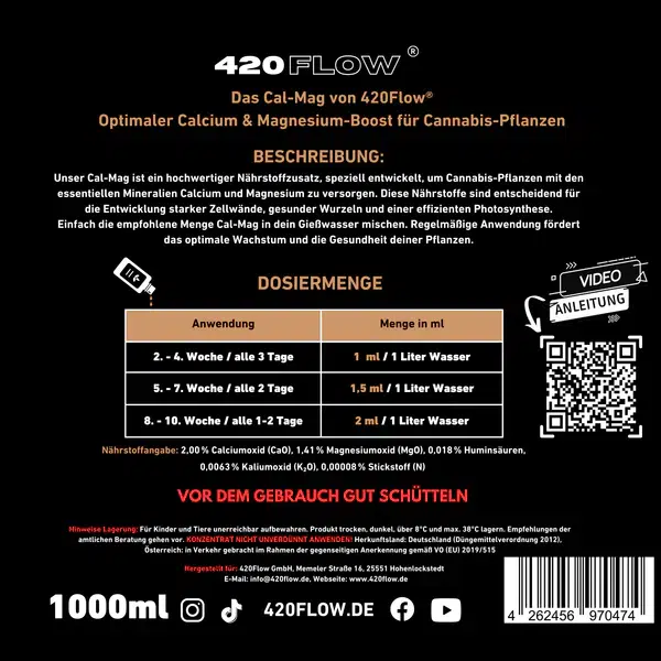 420flow Das CalMag Calcium & Magnesium 6
