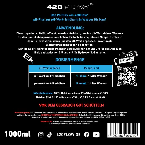 420flow Das pH Minus & pH Plus Konzentrat Set 3