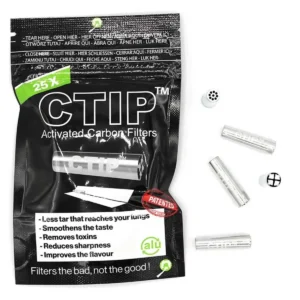 CTIP Aktivkohlefilter konisch Ø 6-7mm – 25 Stück
