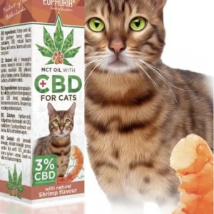 Euphoria CBD-Öl für Katzen 3%, 300mg, 10ml – Krabbengeschmack