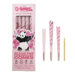 G-Rollz – Lightly Dyed Pink – Pre Rolled KS – 20er Pack