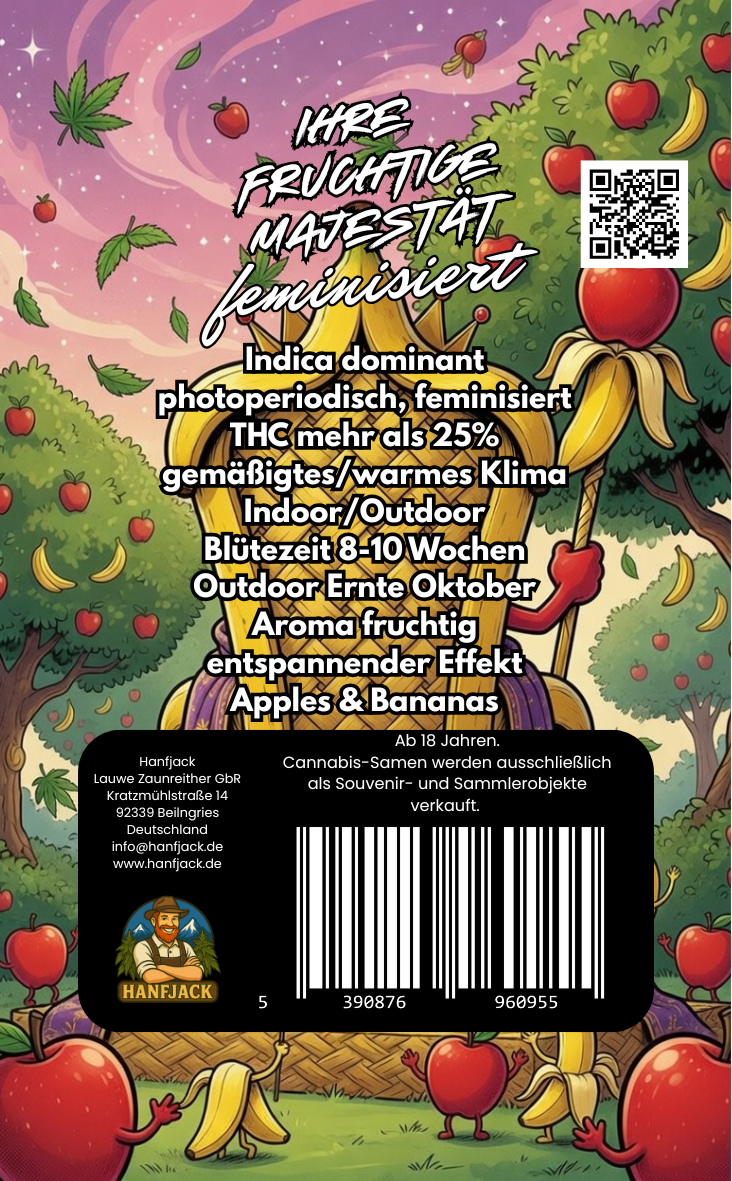 Hanfjack Seeds Ihre fruchtige Majestät - 3 Seeds – Bild 2