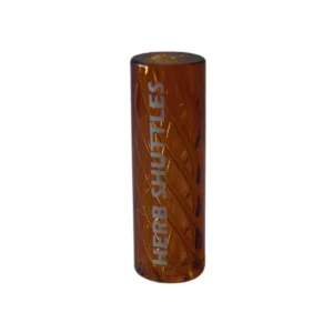 Herb Shuttles Glas-Tip Spiral 10mm Amber
