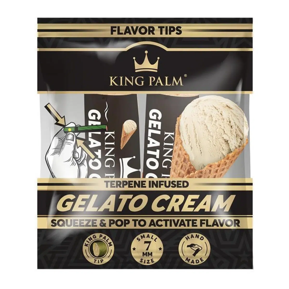 King Palm Flavor Tips Gelato Cream 7mm – 2 Stück