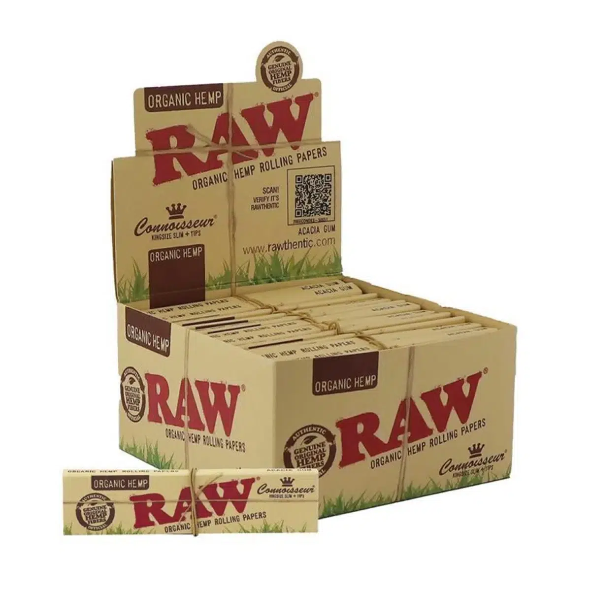 RAW Organic Connoisseur Papers King Size Slim 32 Blatt Tips 3