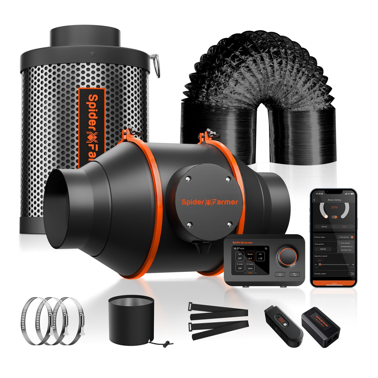 Spider Farmer 140x70x200cm Growbox Set G4500 17