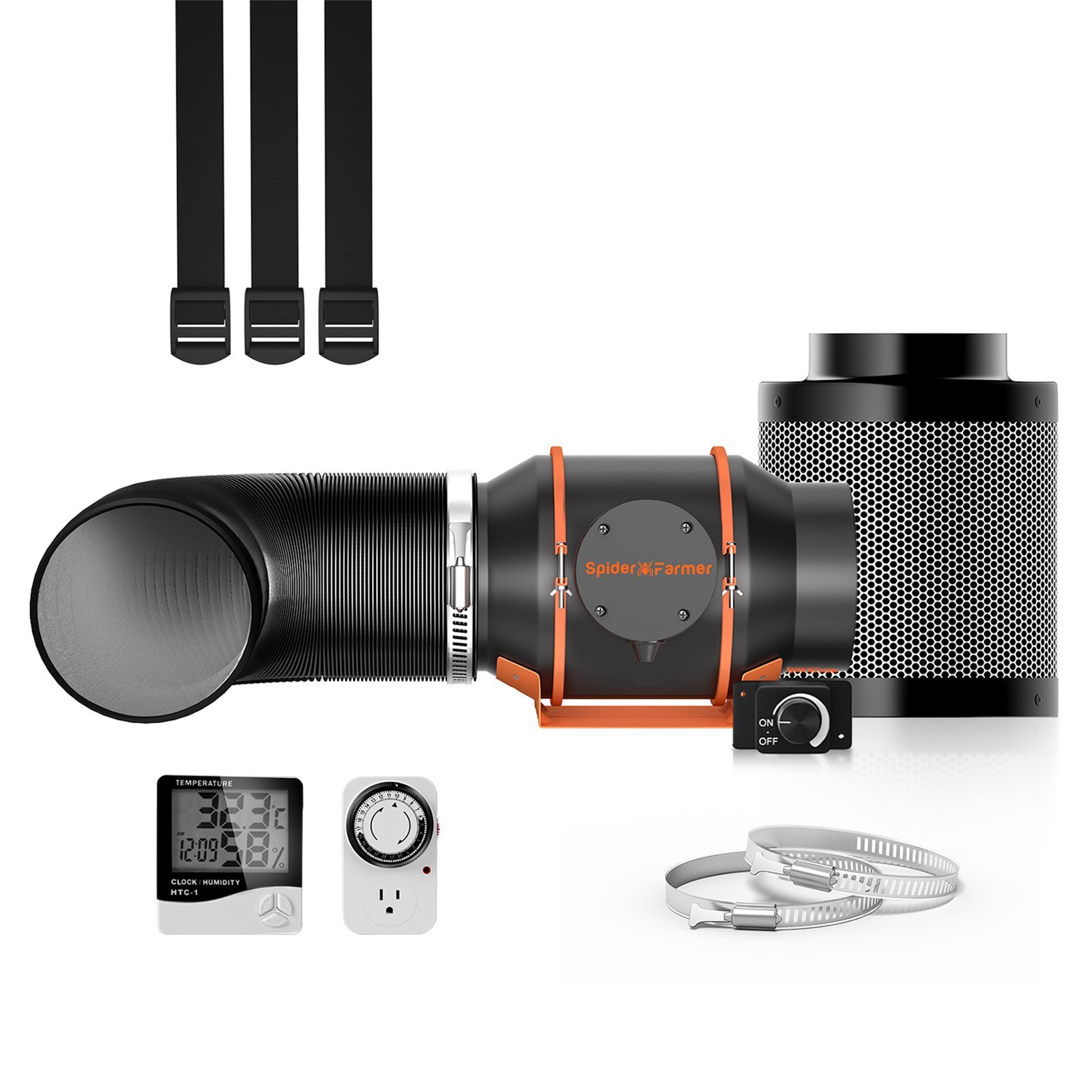 Spider Farmer 6 Zoll Inline Lüfter Kit