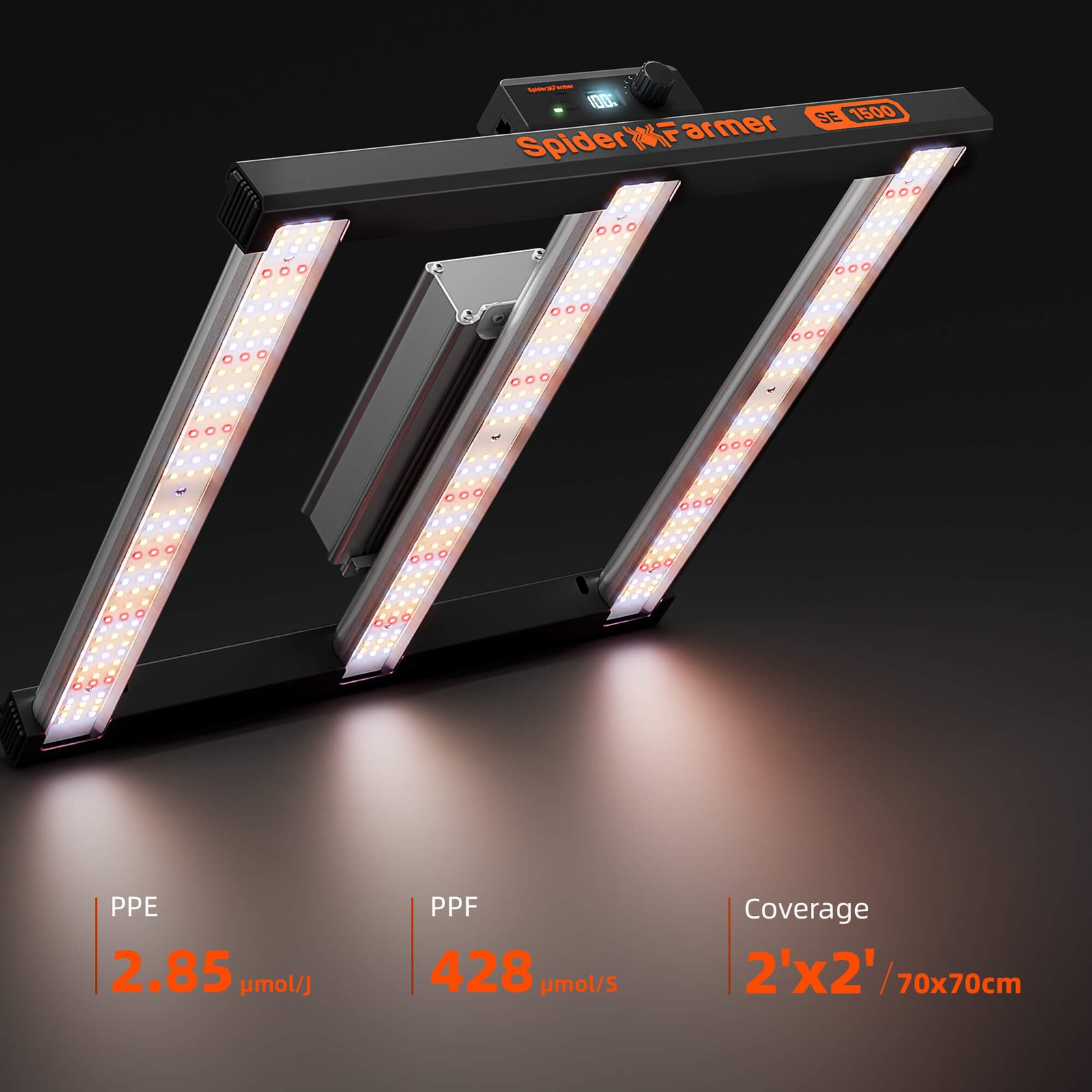 Spider Farmer SE-1500 150W LED Growlampe mit WLAN & Bluetooth (2026) – Bild 3