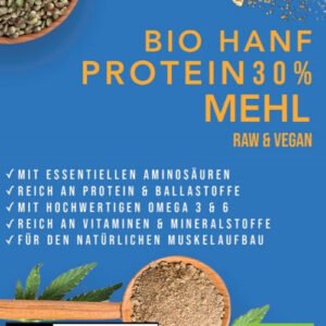 Sweedbar Bio Hanf Protein Mehl 30%