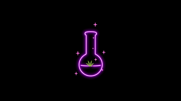 Neon-Wasserpfeife mit Glitzer und Hanfblatt – Bong reinigen Anleitung