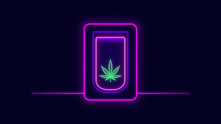 Neon-Growzelt mit Hanfblatt – Growzelt einrichten für Einsteiger