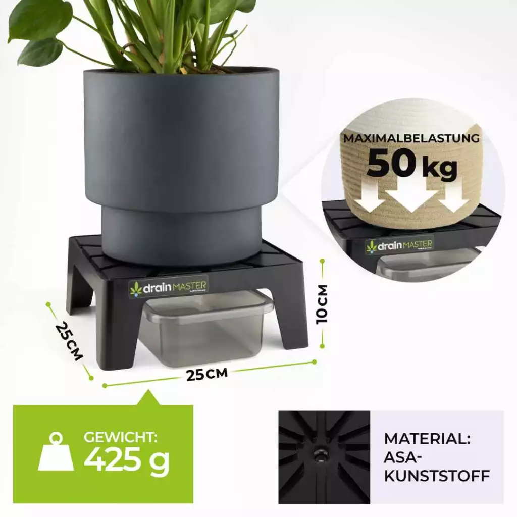 DrainMaster 1er Set Blumentopf Untersetzer – Bild 4