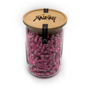 Kailar Aktivkohlefilter Cellulose Slim 6mm Pink im Glas – 500 Stück