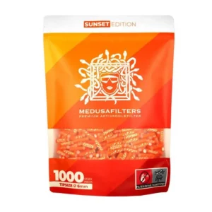 Medusafilters Aktivkohlefilter 6mm Sunset – 1000 Stück