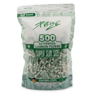 PURIZE Aktivkohlefilter Super Slim Size 5mm – 500 Stück
