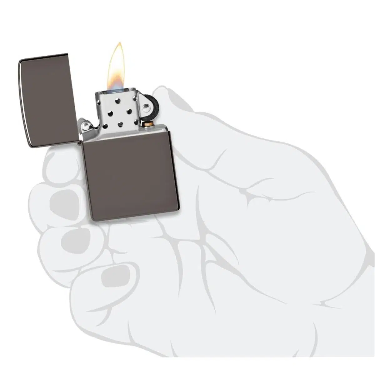 Zippo Benzinfeuerzeug BLACK ICE – Bild 5