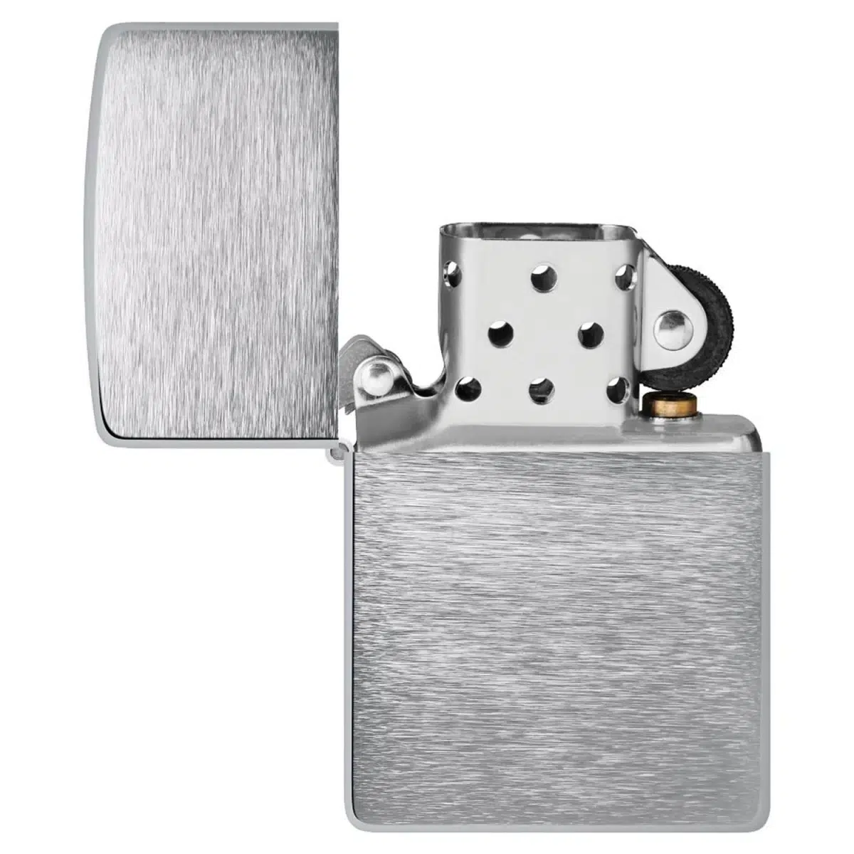 Zippo Benzinfeuerzeug BRUSHED CHROME – Bild 4