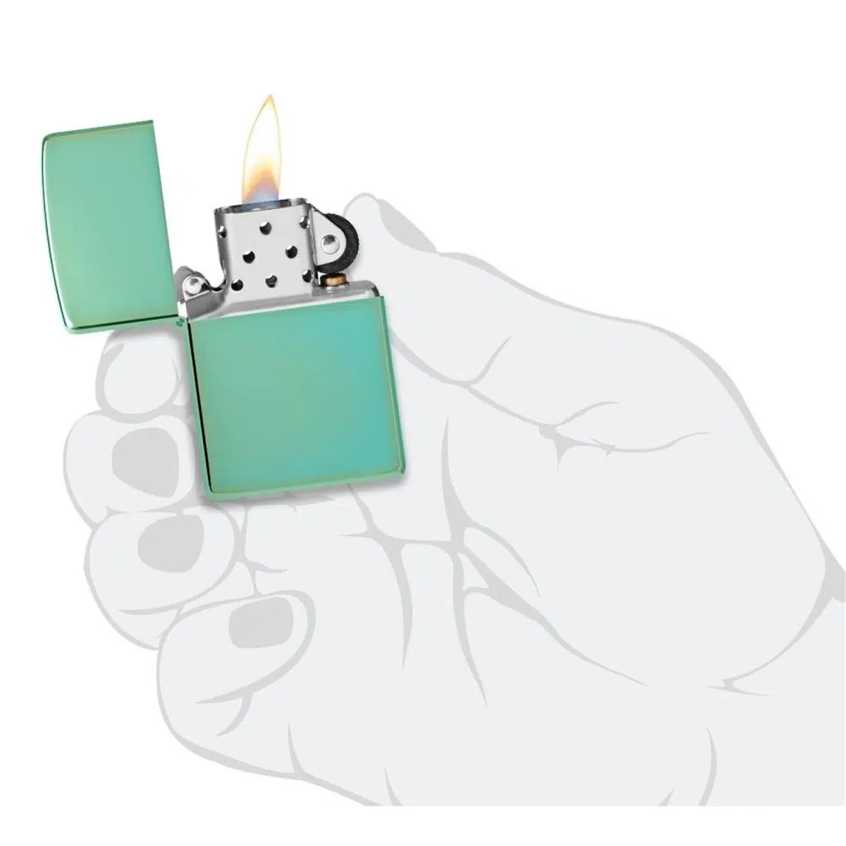 Zippo Benzinfeuerzeug CHAMELEON High Polish Green – Bild 5