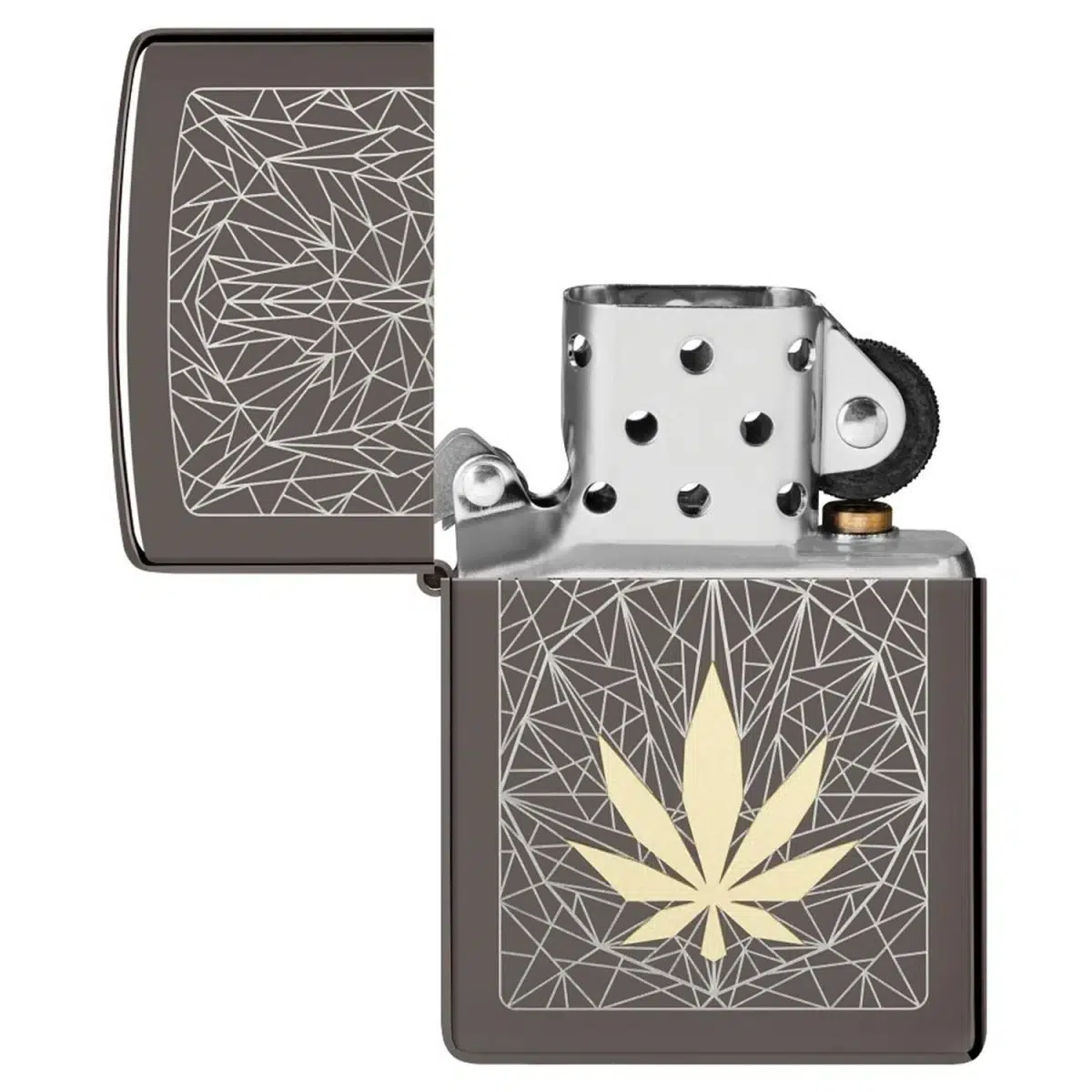 Zippo Benzinfeuerzeug Cannabis Design – Bild 4