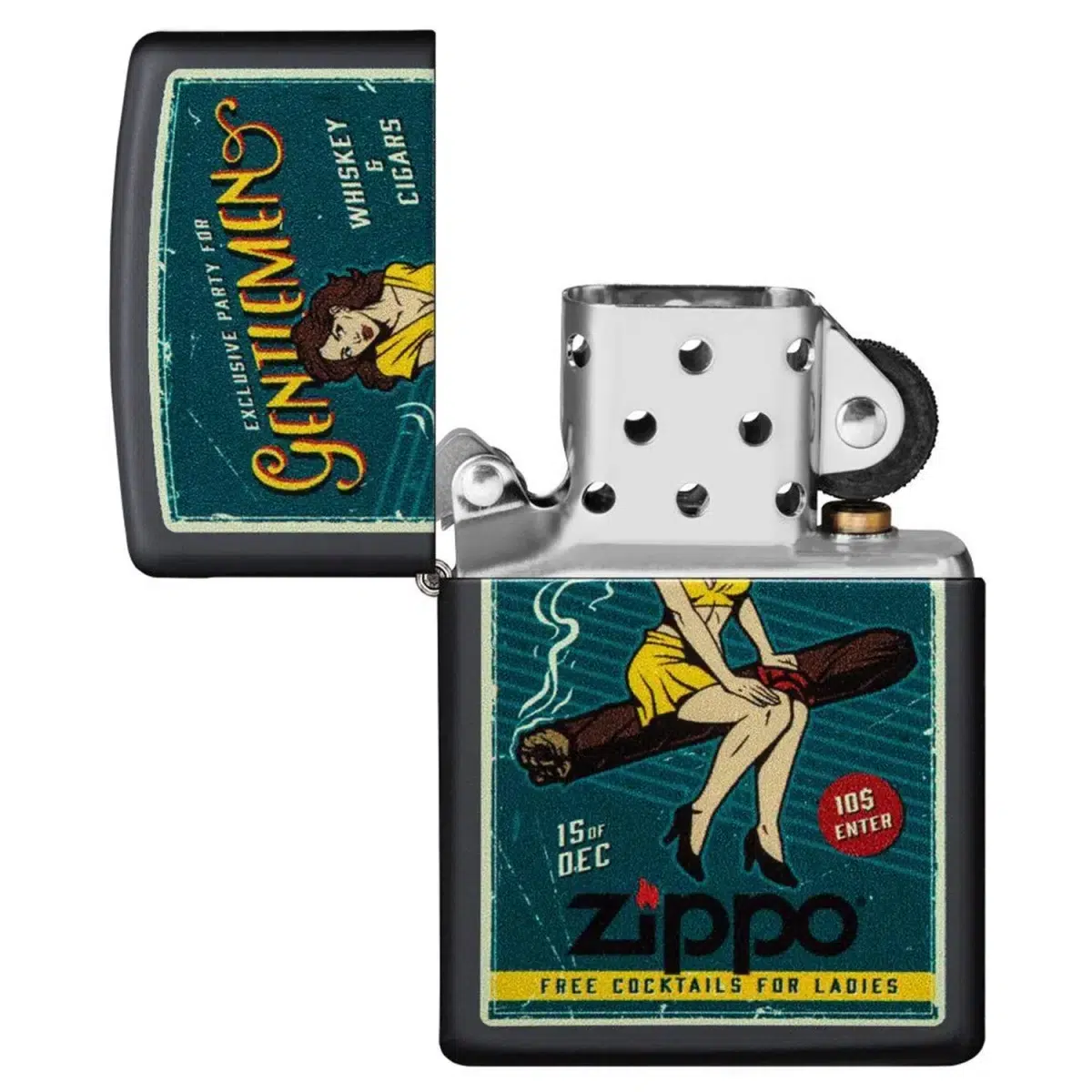 Zippo Benzinfeuerzeug Cigar Girl Design – Bild 4