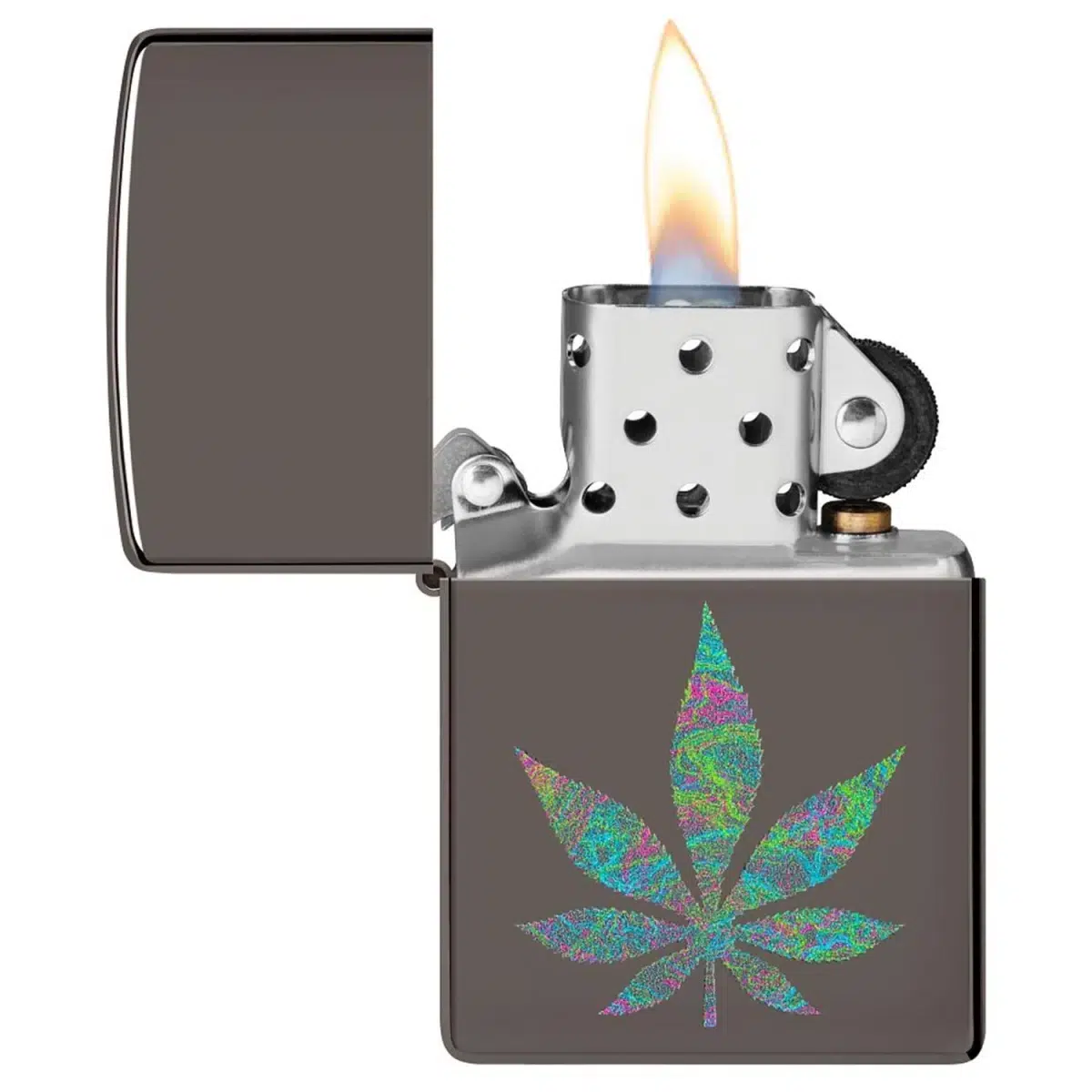 Zippo Benzinfeuerzeug Funky Cannabis Design – Bild 2
