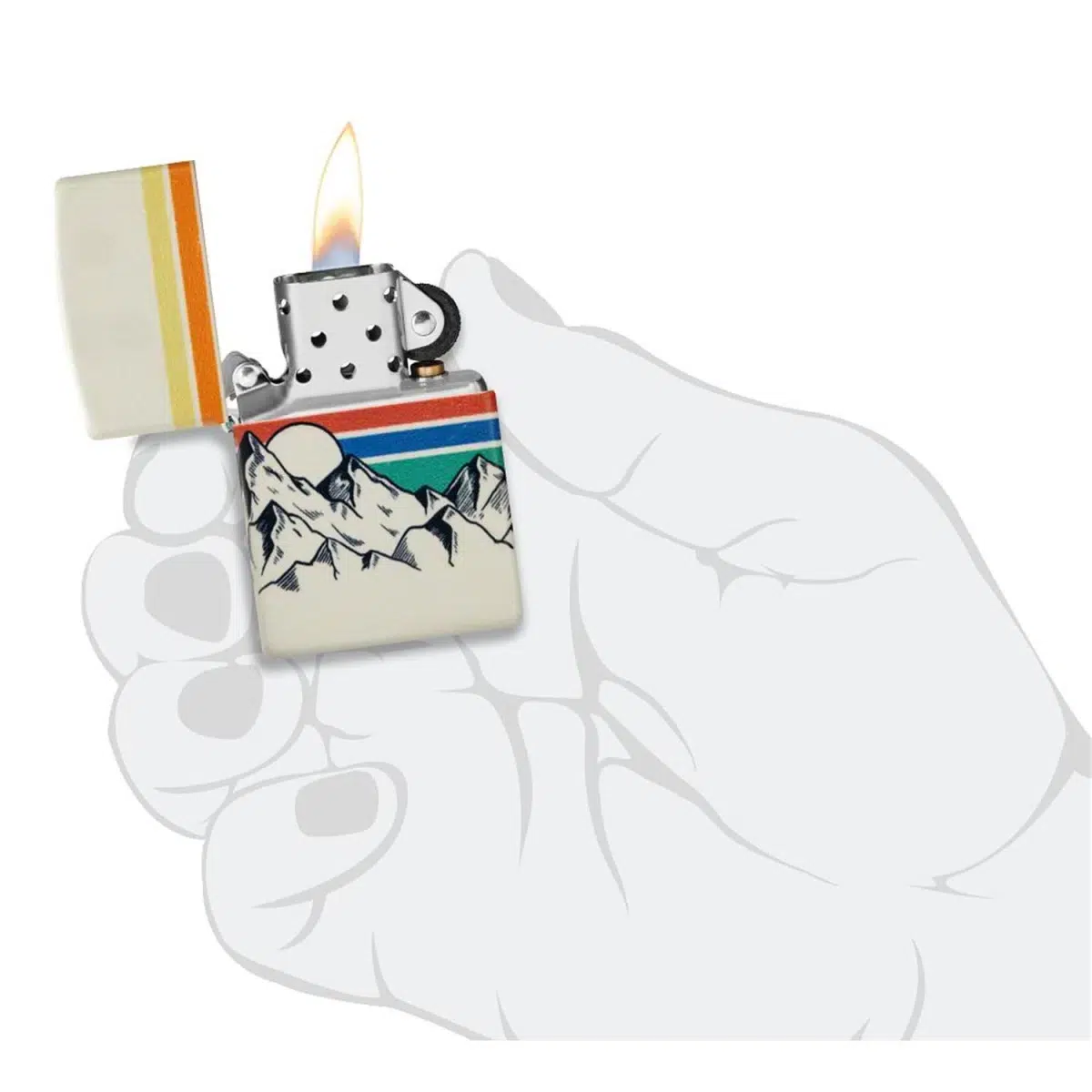 Zippo Benzinfeuerzeug Mountain Design – Bild 5