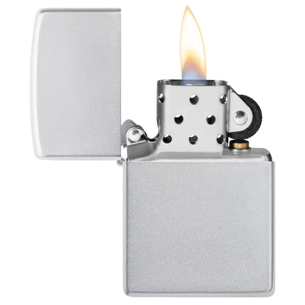 Zippo Benzinfeuerzeug SATIN CHROME – Bild 2
