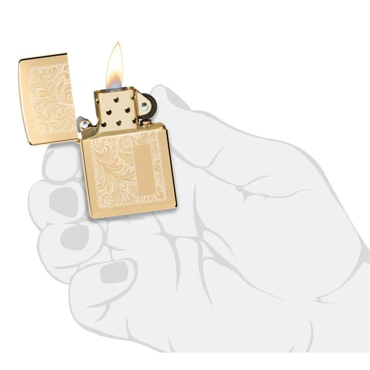 Zippo Benzinfeuerzeug VENETIAN BRASS – Bild 5