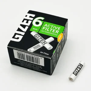 Gizeh Aktivfilter Kokoskohle 6mm, 34 Filter – 1 Packung