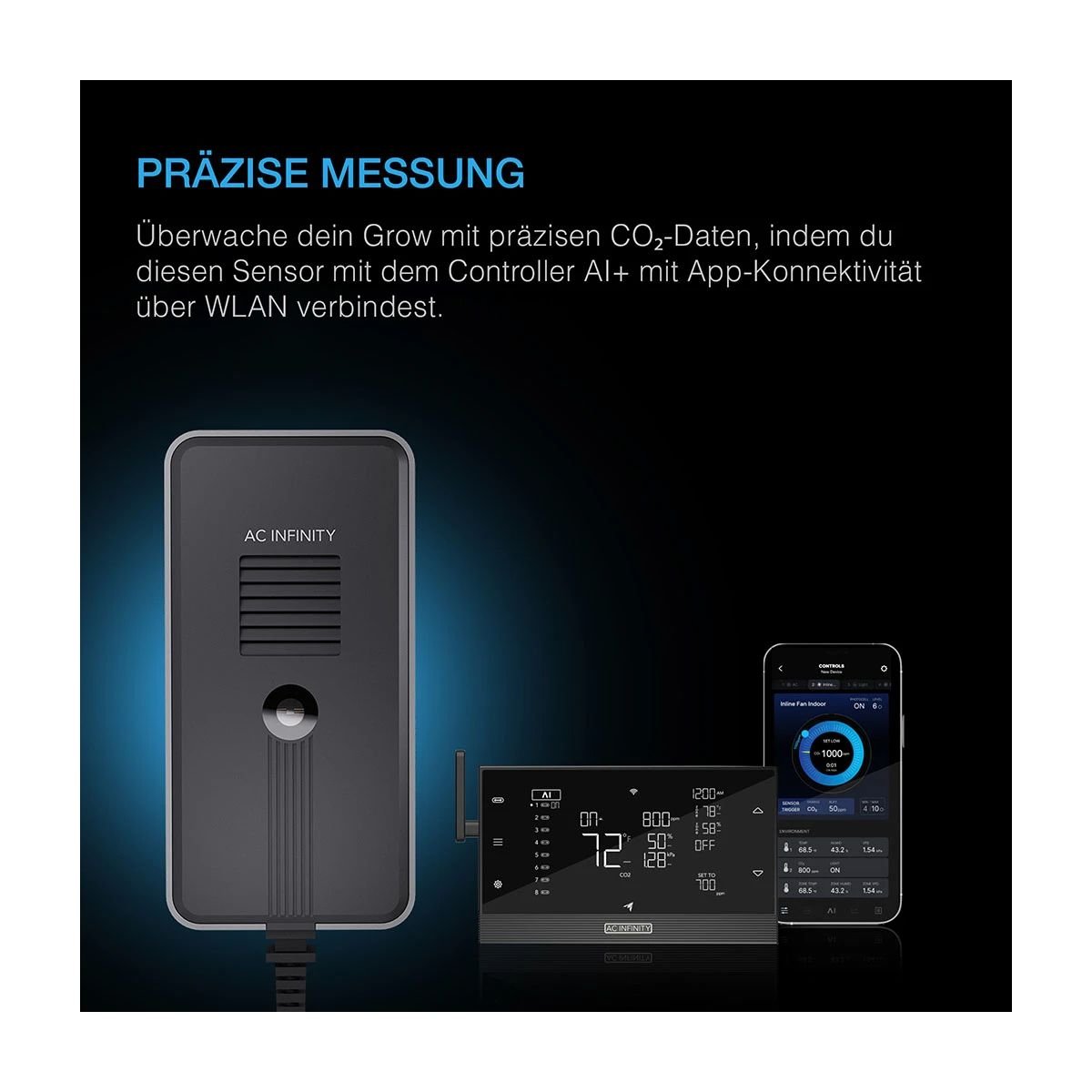AC Infinity CO2 + Licht Sensor – Bild 2