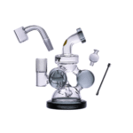 Goody Glass Atom Mini Dab-Rig Set (4-teilig) – Anthrazit