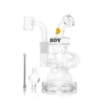 Goody Glass Atom Mini Dab-Rig Set (4-teilig) – Clear